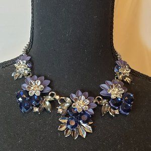 Simply Vera Vera Wang Blue Flower Statement Necklace